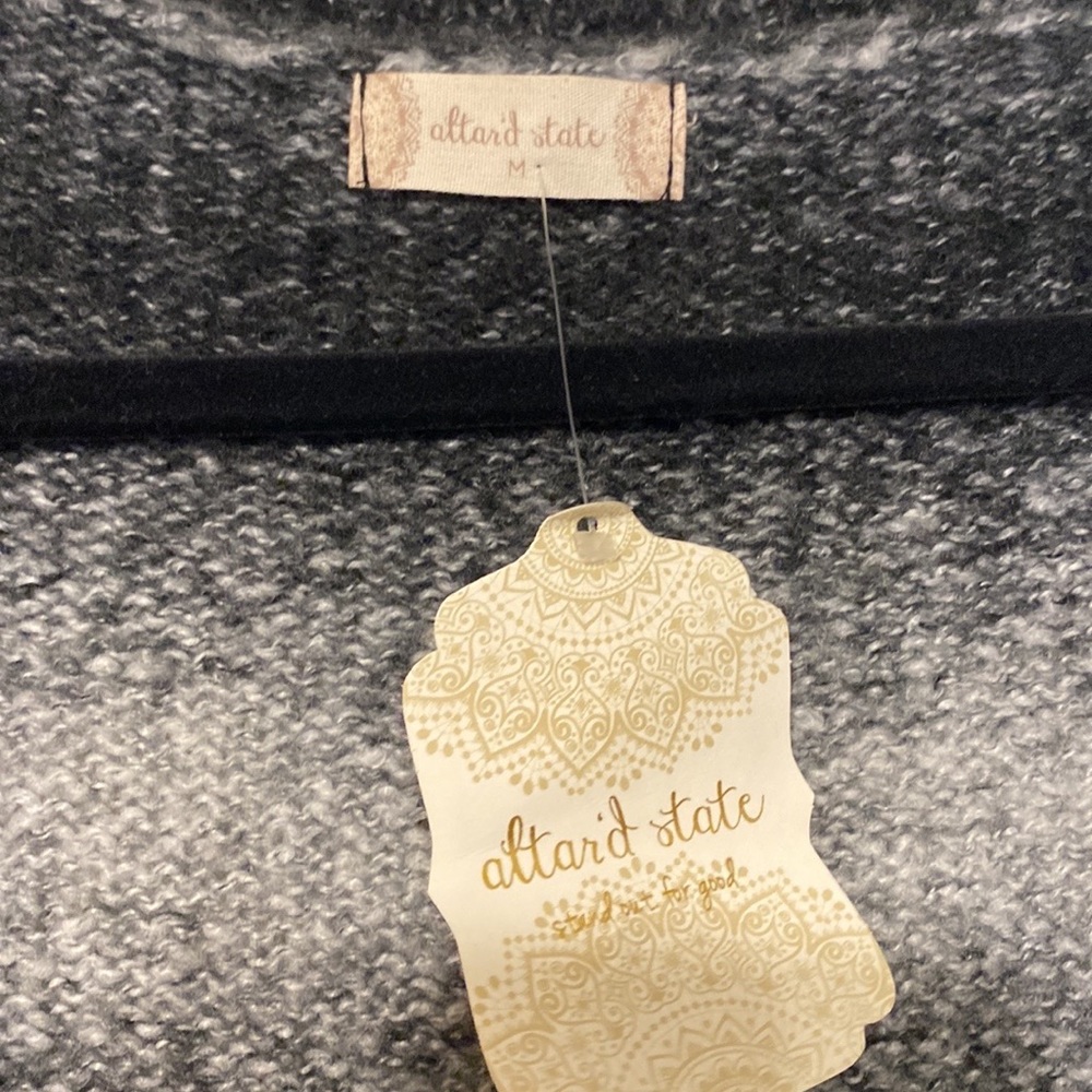 Altar'd State Longline Open Front Knit Vest NEW - Picture 6 of 8